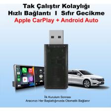 Dark Mini Pro Duo 2in1 Araç Kiti Wireless/kablosuz Apple Carplay ve Android Auto Adaptörü (Dk-Va-Mpd1)