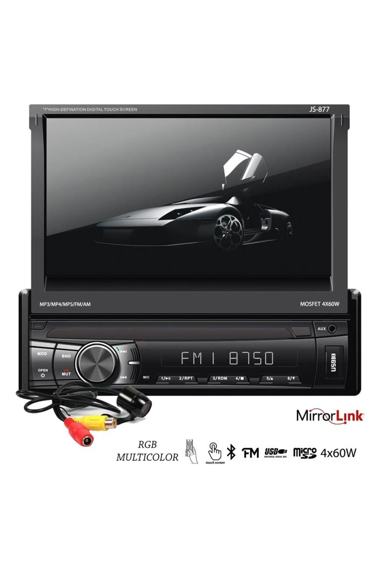 Oto Teyp Indash 7 4x60w Mirrorlink Bt/usb/sd/fm/aux Kameralı Js-877