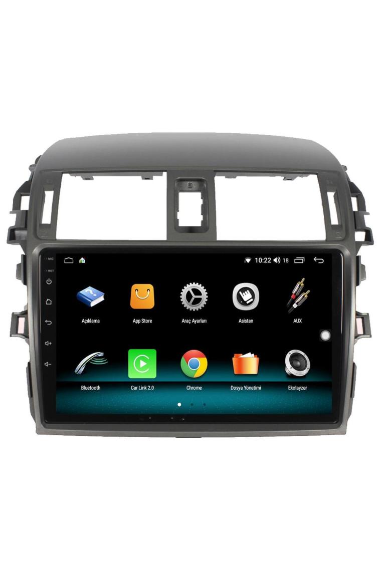 Navimex Toyota Corolla Android 13 Multimedya Carplay 4gb RAM+64GB HDD 2007-2012 Navigasyon Ekran