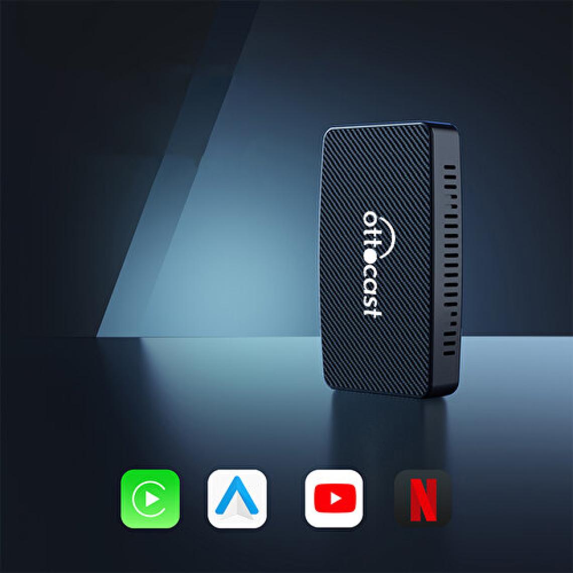 Ottocast PLAY2VIDEO Apple Carplay Android Auto Netflix Youtube All In One Kablosuz Araç Interface (OT-CA400)