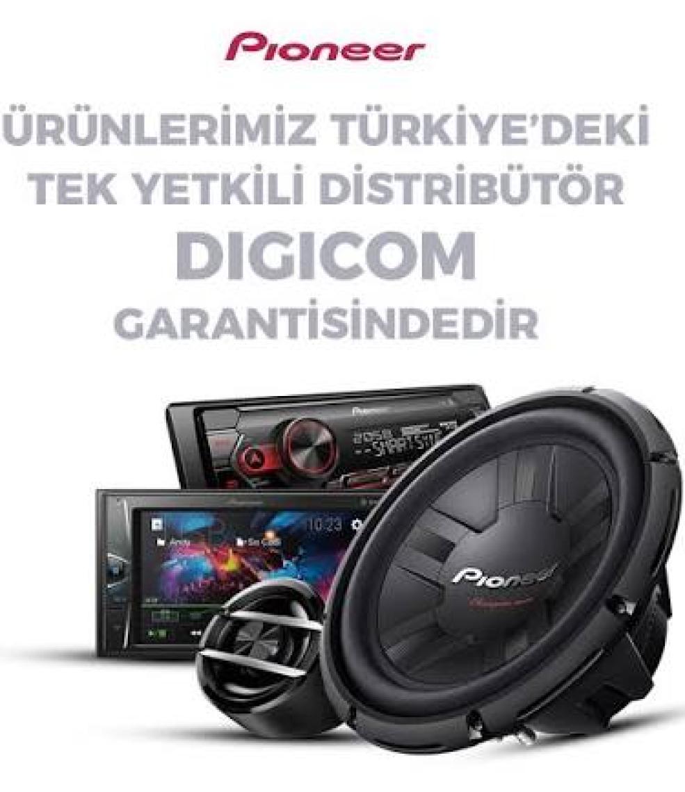 Pioneer MVH-S620BT Bluetooth USB Li Oto Teyp
