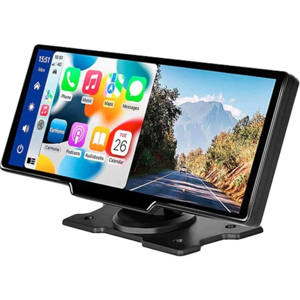 Ottocast 10" Taşınabilir Apple Carplay & Android Auto, Ön & Arka Kameralı Torpido Üstü Araç Multimedya (OT-N91C)