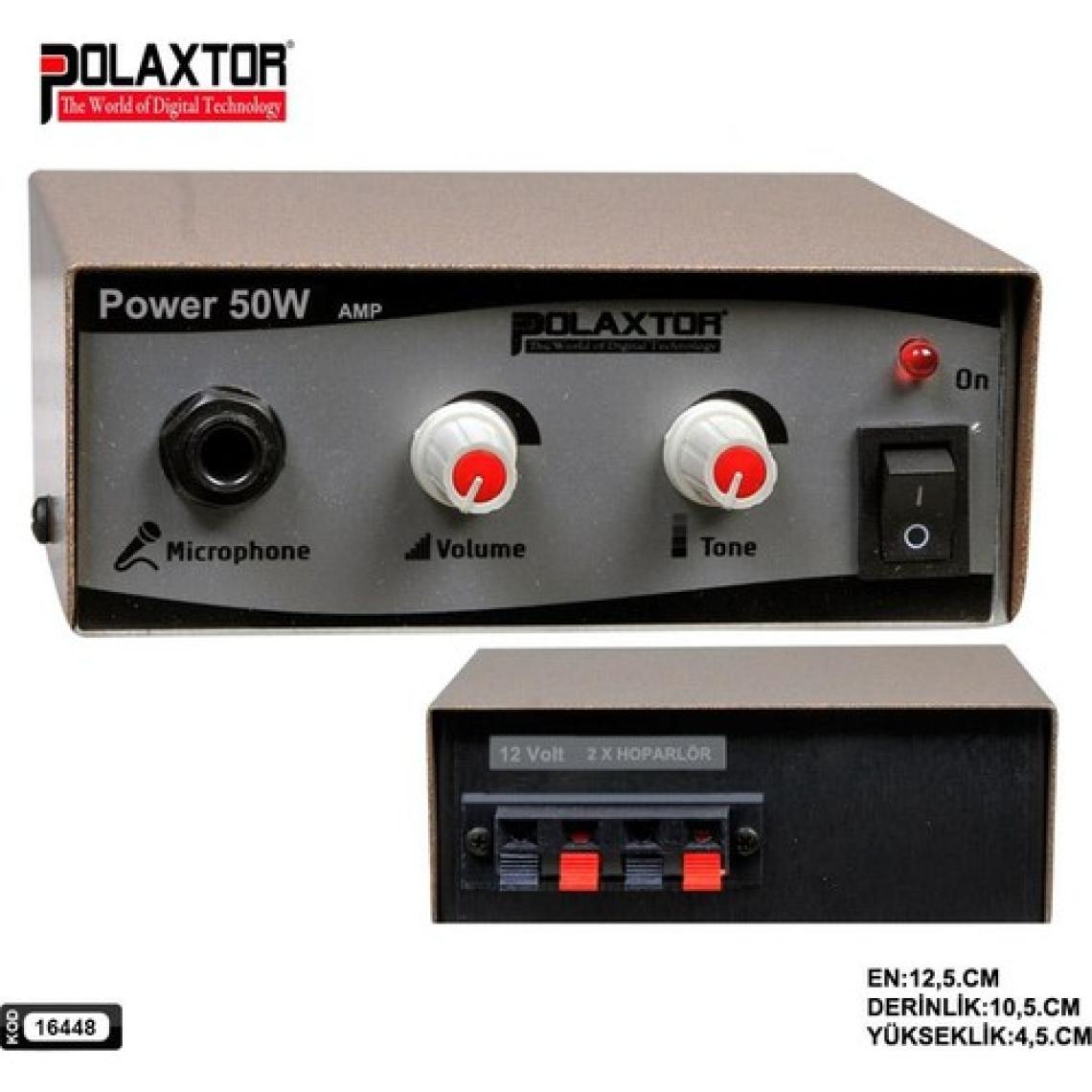 Polaxtor Pazarcı Anfisi 12V 50W Metal Kasa Yerli Polaxtor