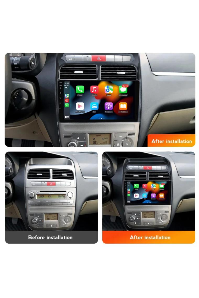 Exvol Fiat Linea Android Multimedya 2GB/32GB Carplayli 9 Inc Hd IPS Ekran +Kamera Hediye