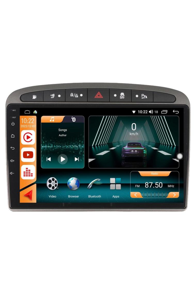 Navimex Peugeot 308 Android 13 Multimedya Carplay 4gb RAM+64GB HDD 2007-2013 Navigasyon Ekran