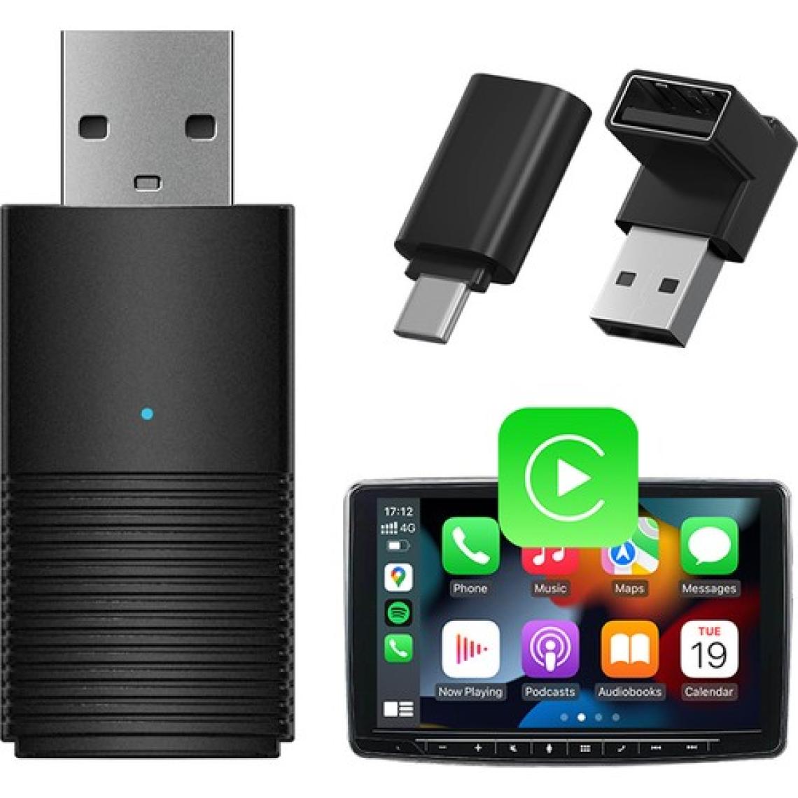 Dark Mini Pro Araç Kiti Apple Cihazlar İçin Kablosuz Apple Carplay Adaptörü, Wireless Carplay Çevirici (DK-VA-MPC1)