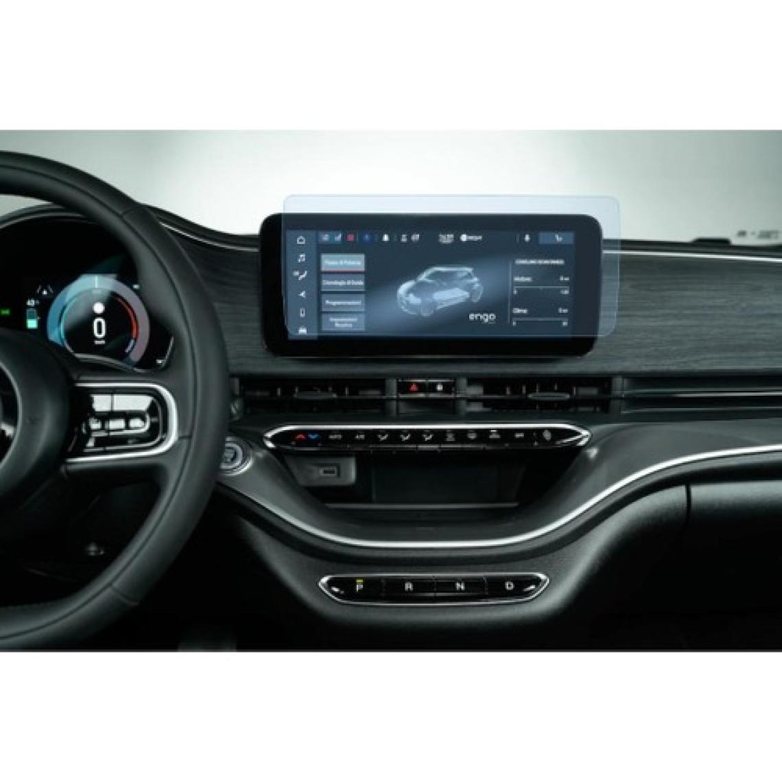 Engo Fiat 500E Elektrikli Multimedya Ekran Koruyucu 10.25 Inç Şeffaf