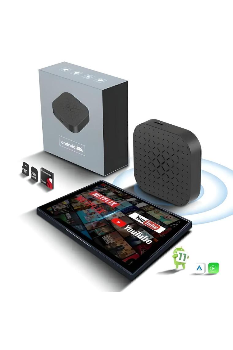 Carlinkit Carplay Ai Box USB 2gb + 16GB Stereo Evrensel Android Oto Kablosuz Carplay Ai Kutusu - Youtube, Netflix, Disney+, Google Play Store