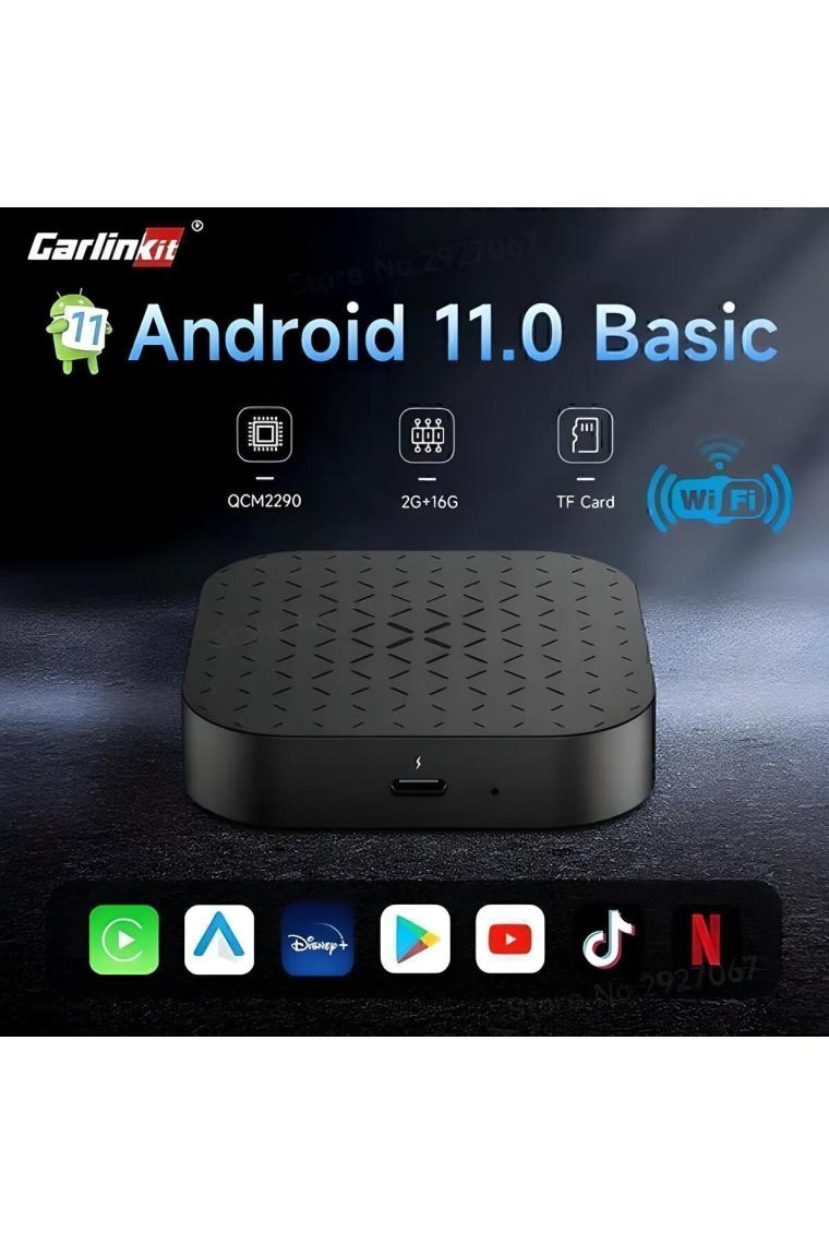 Carlinkit Carplay Ai Box USB 2gb + 16GB Stereo Evrensel Android Oto Kablosuz Carplay Ai Kutusu - Youtube, Netflix, Disney+, Google Play Store