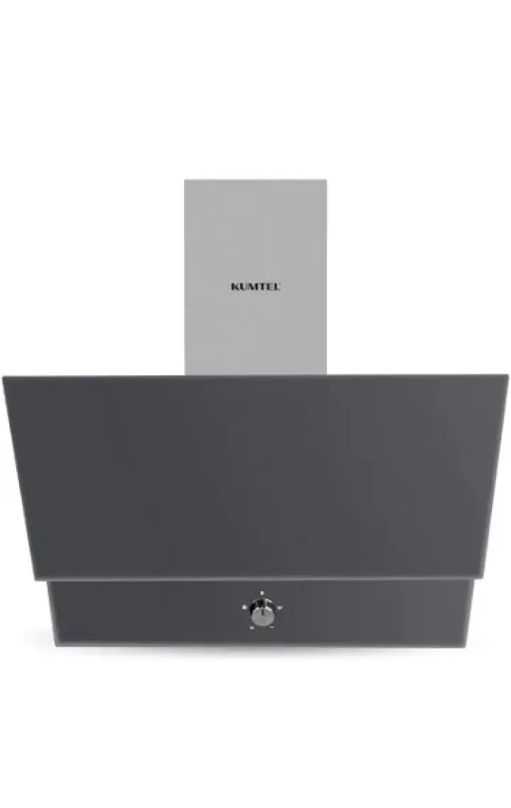 Kumtel Kristal Antrasit ( Gri ) Cam Ankastre Set