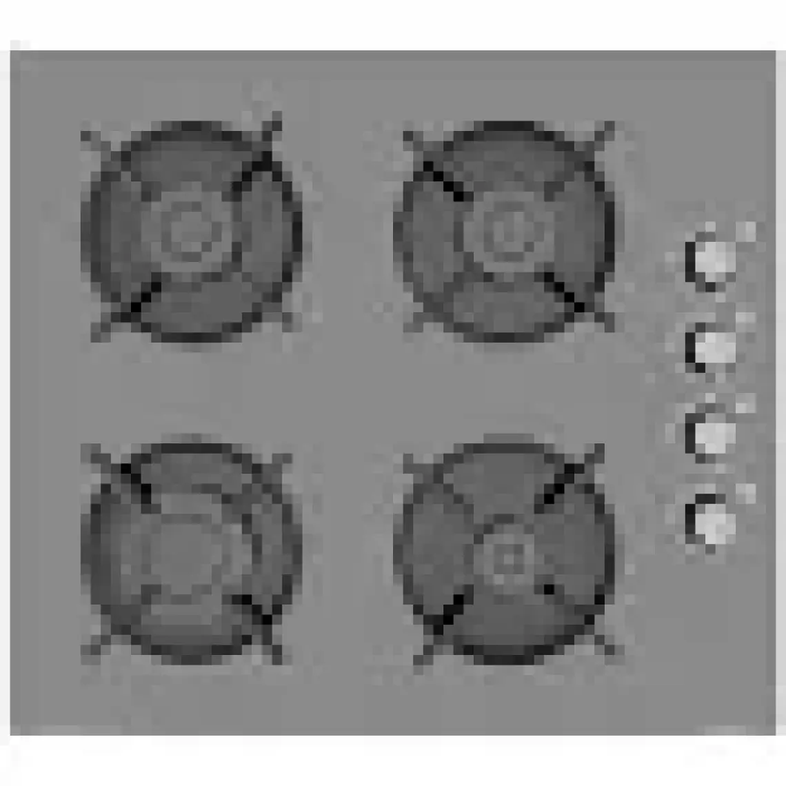 Alveus Gri 2'li Cam Ankastre Set [F17-GLS640]