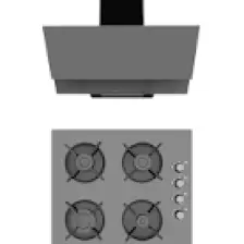 Alveus Gri 2'li Cam Ankastre Set [F17-GLS640]