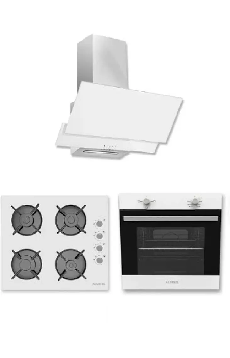 Alveus 850 3'lü Ankastre Set Beyaz (AD07-A10-AF850)