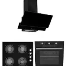 Alveus Siyah Ecoplus 3'lu Ankastre Set (AD07-A10-AF860)