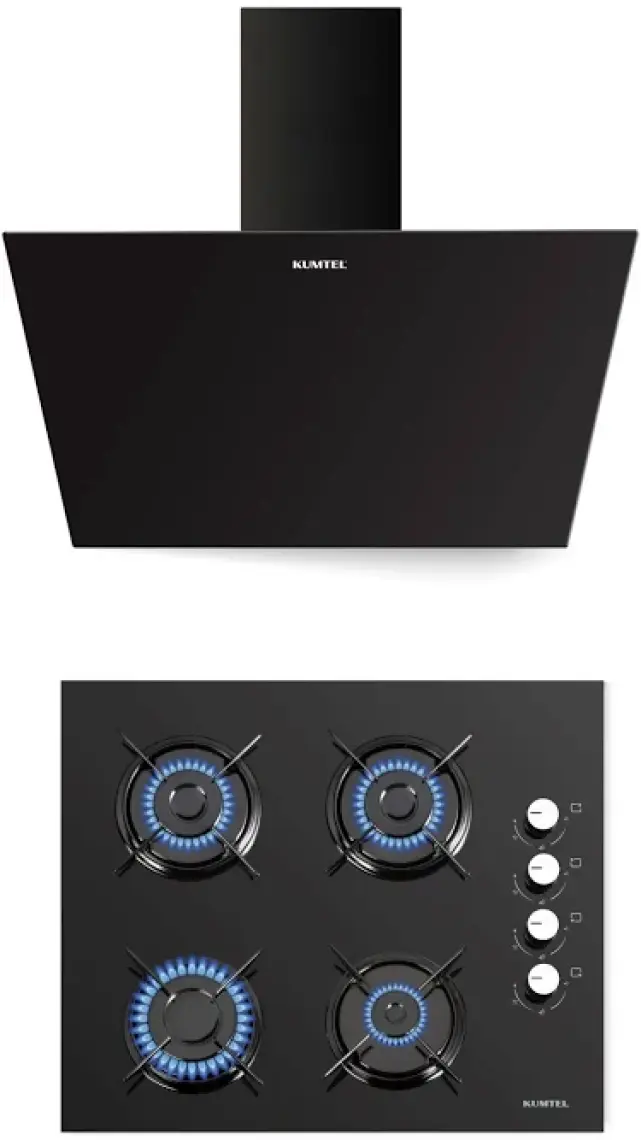 Kumtel 2'li Siyah Ankastre Set (KO-40 TAHDF + DA6-833)