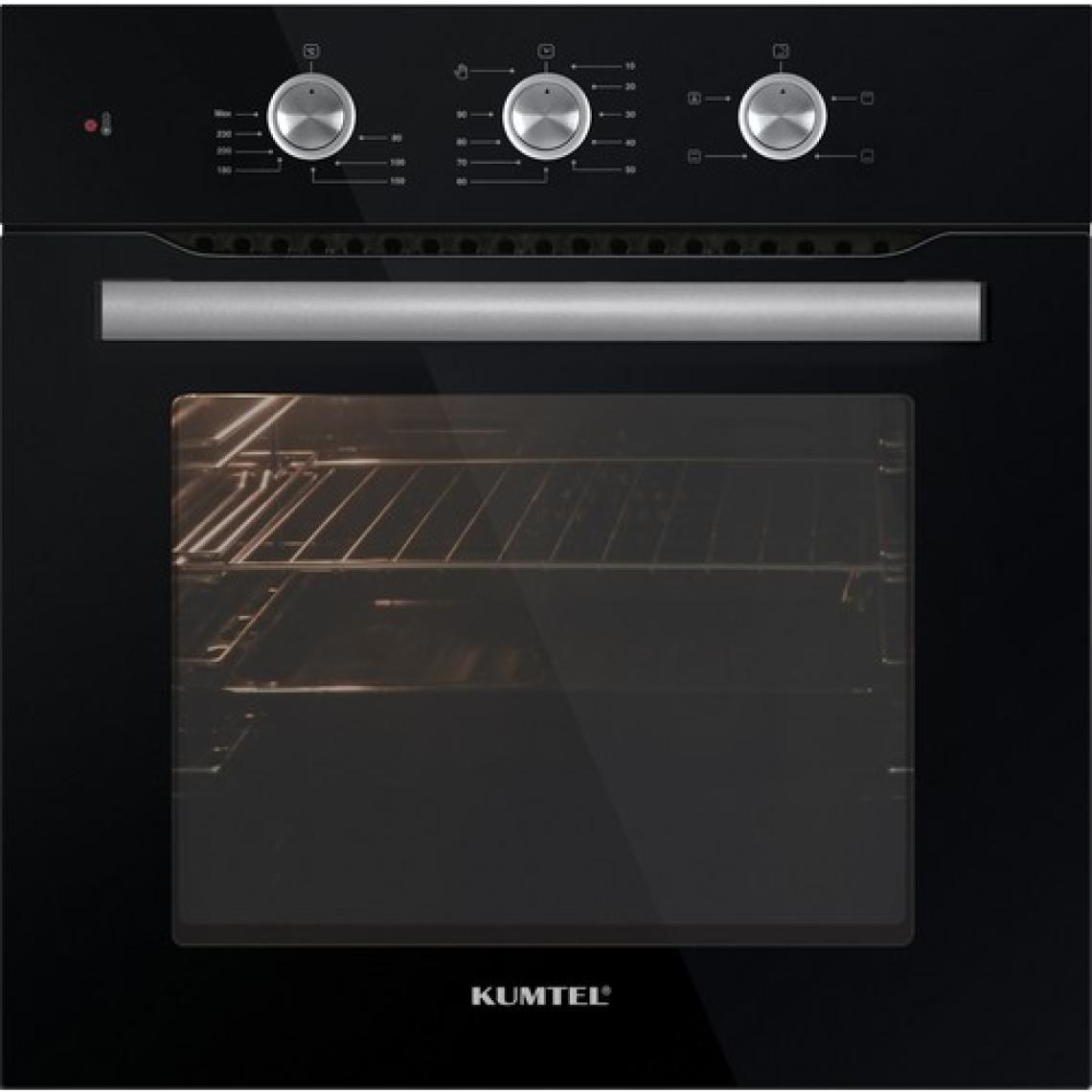 Kumtel Kristal Plus Siyah Cam Ankastre (A6-SF2 Fırın + 40 TAHDF Ocak + DA-6 835 Davlumbaz)