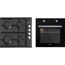 Kumtel 2'li Ankastre Set (KO-B66-S2 Siyah Ankastre Fırın + KO-410 BF Siyah Ankastre Ocak)