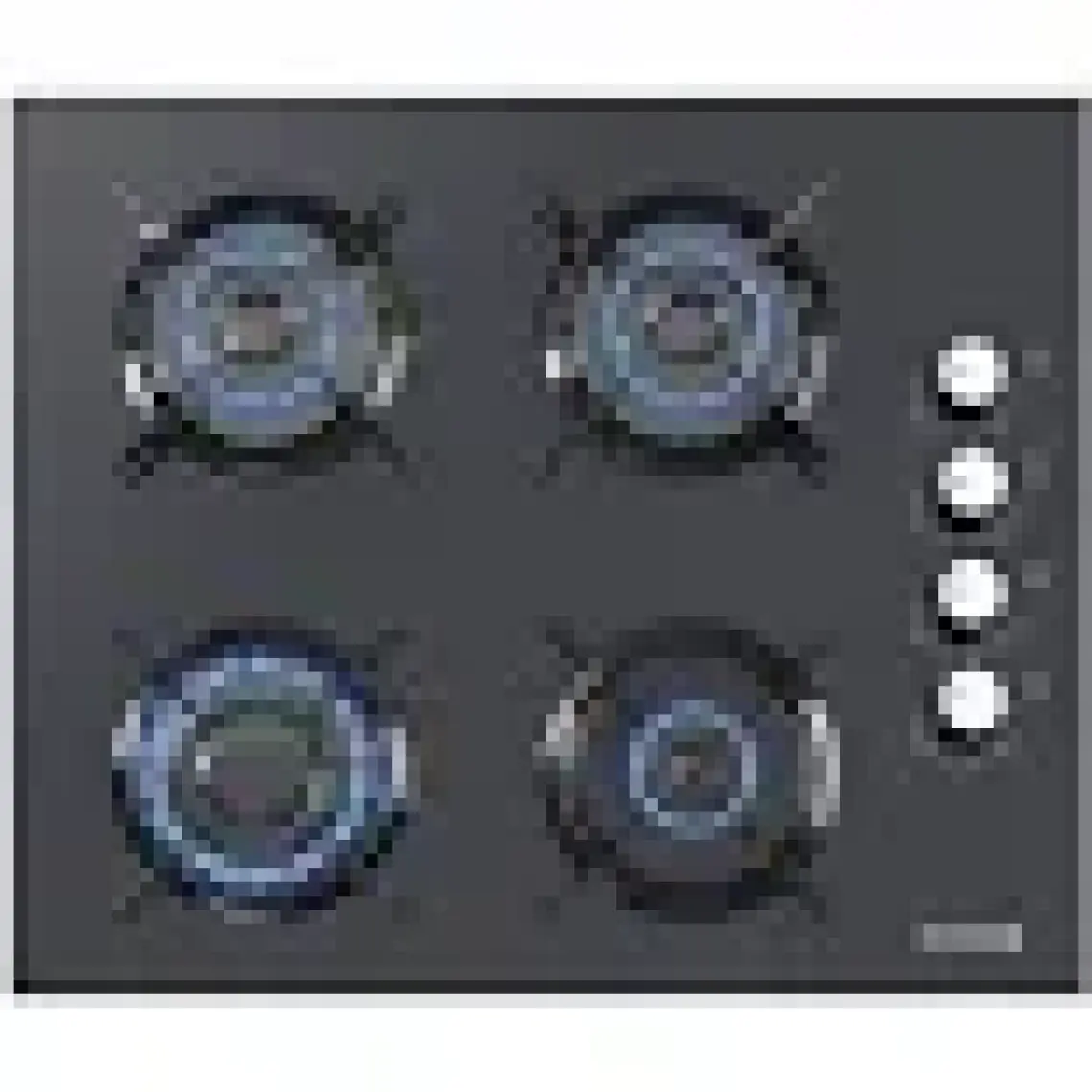 Kumtel Dizayn Antrasit (Gri) Cam Ankastre Set