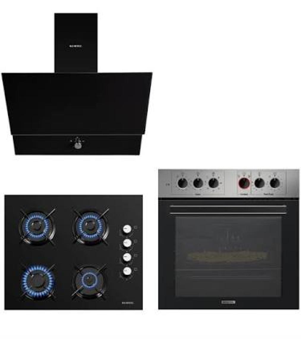 Kumtel Fastfryer Inox-Siyah Ankastre Set KK00063