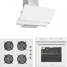Exep Eco Line  Beyaz 3 Lü Ankastre Set (ED401-EO320-EF240)
