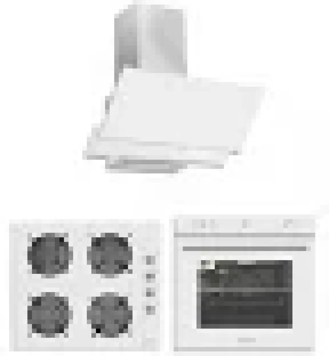 Exep Eco Line  Beyaz 3 Lü Ankastre Set (ED401-EO320-EF240)