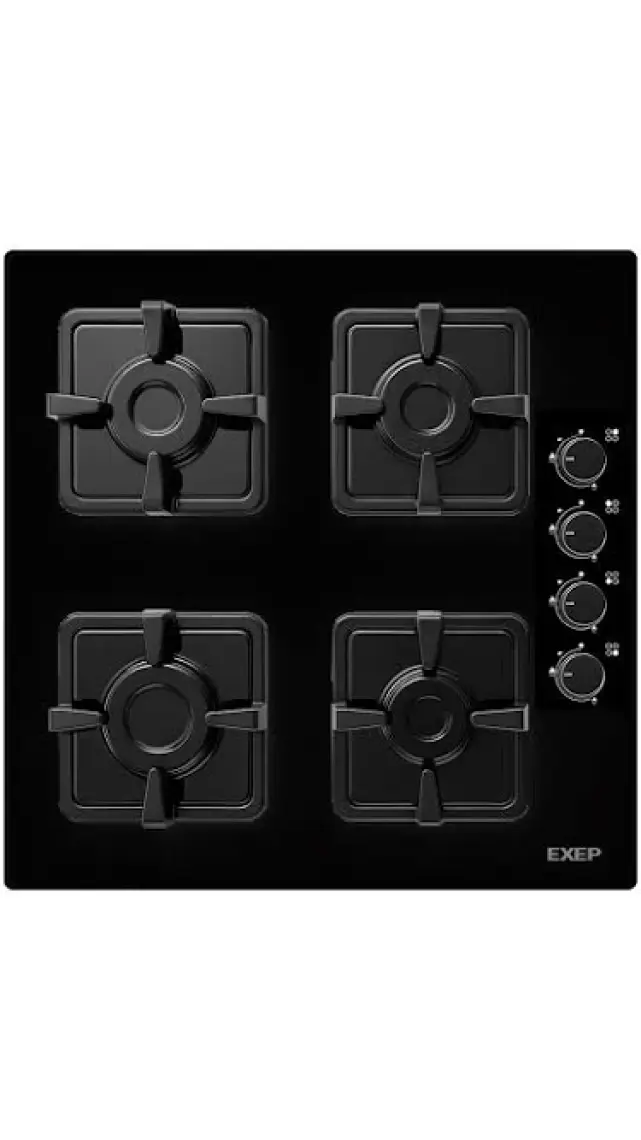 Exep 2'li Siyah Cam Ankastre Set [ED401-EO320]