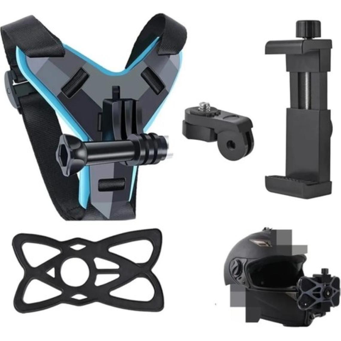 Comse Aksiyon Kamera Kask Alt Çene Bağlantı Aparatı Telefon Tutucu Set Go Pro Motorsiklet