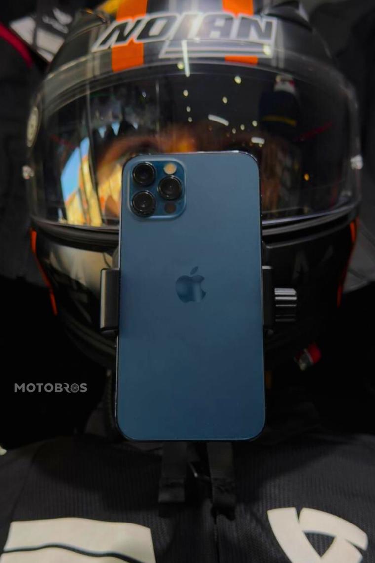 Motobros Kask Çene Bağlantılı Telefon Tutucu Kask Telefon Aparatı Vlog Çekimi Kask Kamerası