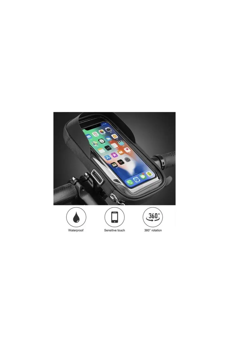 Streak Motosiklet Bisiklet Su Geçirmez Telefon Tutucu Çanta Gidon Uyumlu