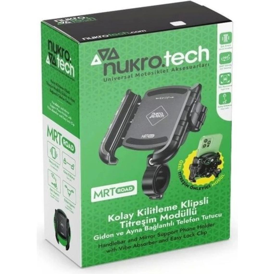 Nukrotech Mrt Road Titreşim Modüllü Telefon Tutucu