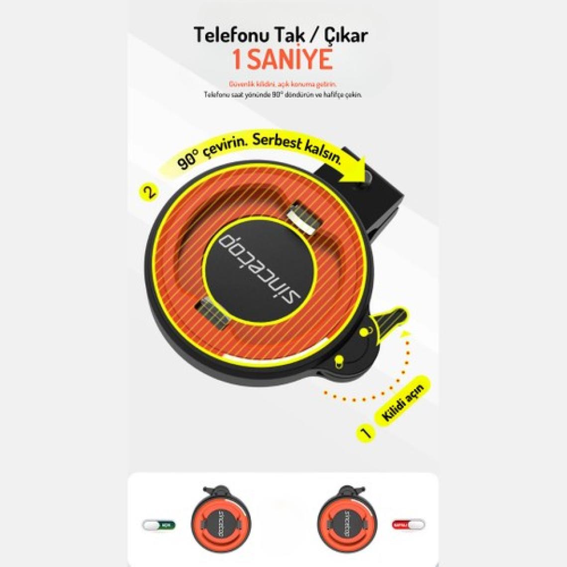 Motoware Telefon Tutucu / Motosiklet-Bisiklet - Ayna Kolu Bağlantılı