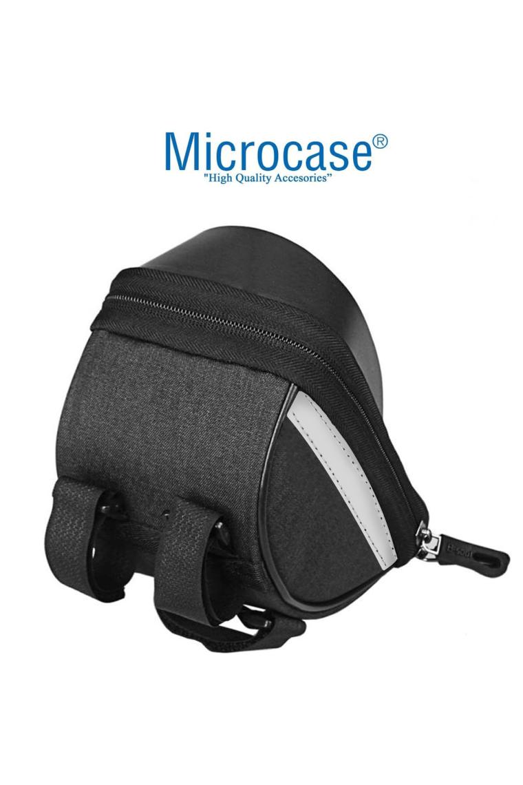 Microcase Universal Su Geçirmez Bisiklet Motosiklet Telefon Tutucu Fermuarlı Çanta - AL2796