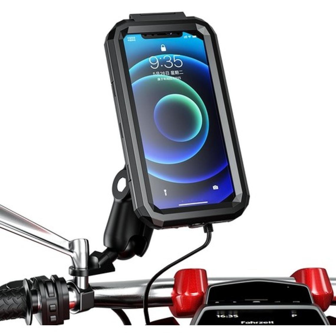 Nukrotech M18-53 Su Geçirmez Telefon Tutucu Mafsallı Ayna Dibi Bağlantılı