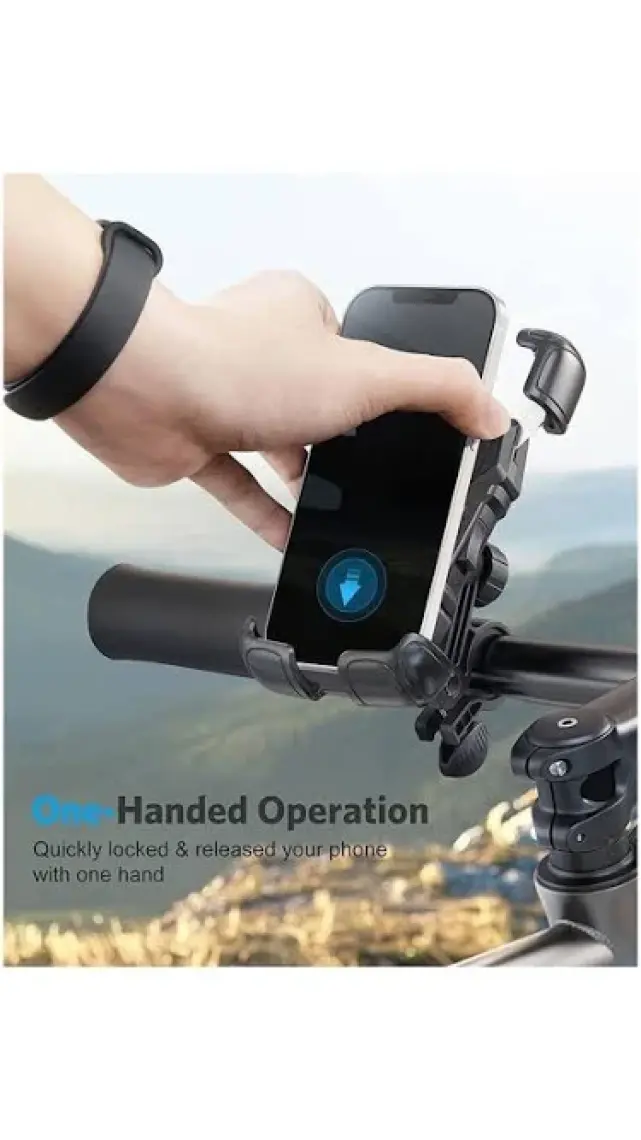 Apera Gn-57 Motor ve Bisiklet Kilit Tuşlu Telefon Tutucu 4,5 - 6,8 Inch Arası