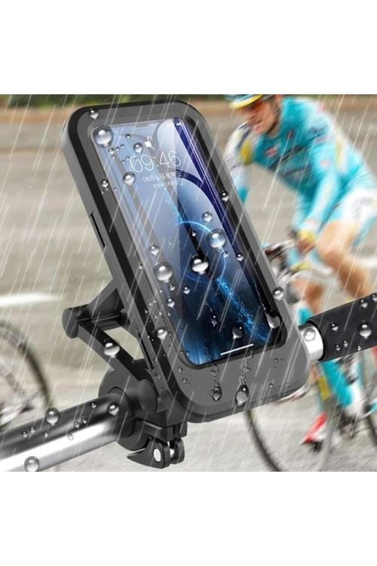 Asfal Su Geçirmez, Açısı Ayarlanabilir, Motosiklet, Scooter, Atv ve Bisiklet Telefon Tutucu