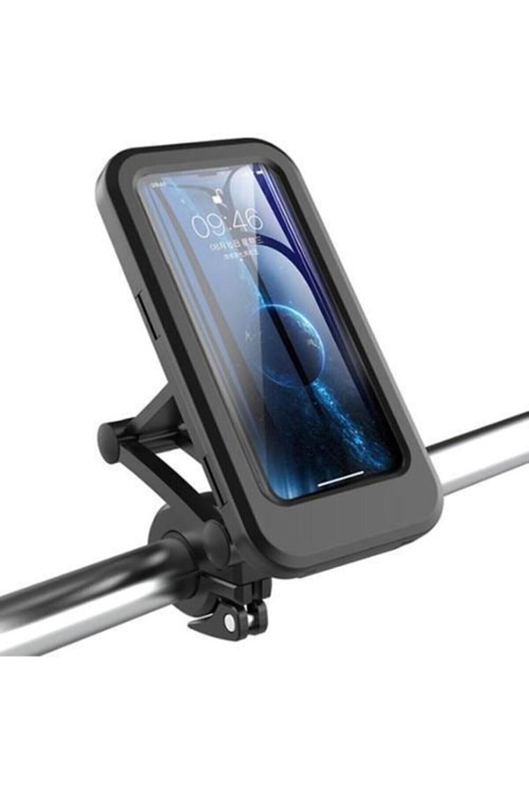 Asfal Su Geçirmez, Açısı Ayarlanabilir, Motosiklet, Scooter, Atv ve Bisiklet Telefon Tutucu