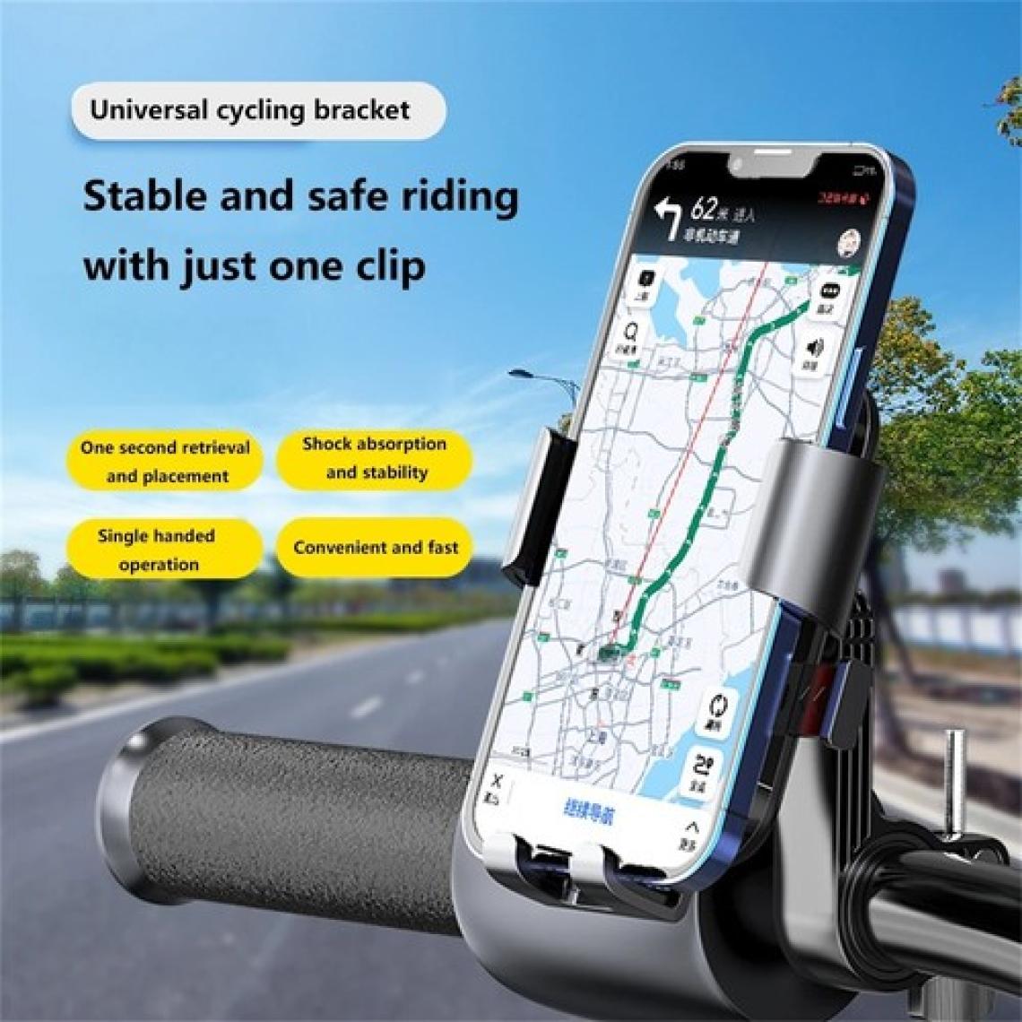 Zoli Motosiklet Telefon Tutucu Otomatik Kilitlemeli Gidon Bağlantı Uyumlu