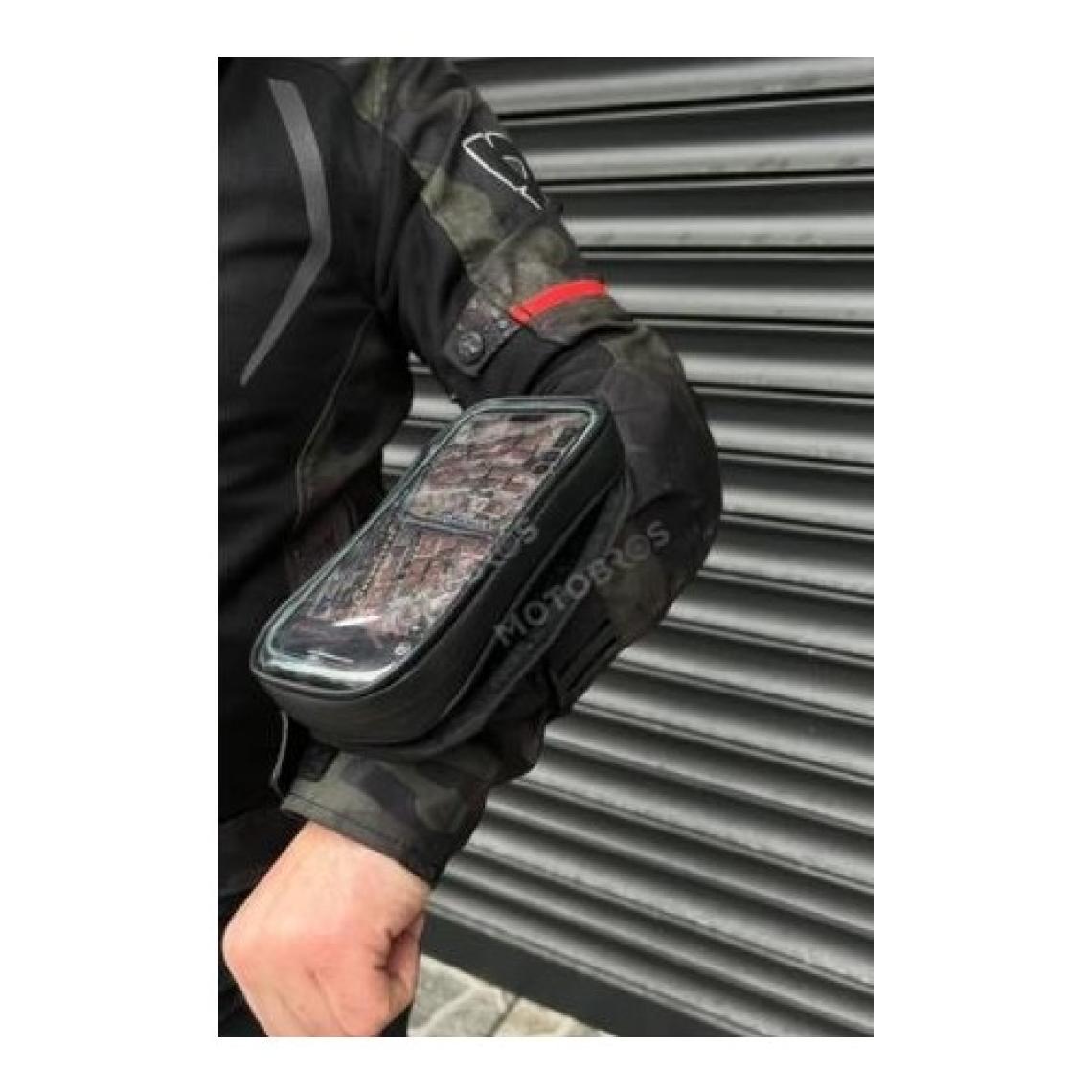 Bike Sky Motosiklet Kol Telefon Tutucu Motorsiklet Kol Çantası Su Geçirmez-Gidon Bağlantılı-Dokunmatikli Mt-45