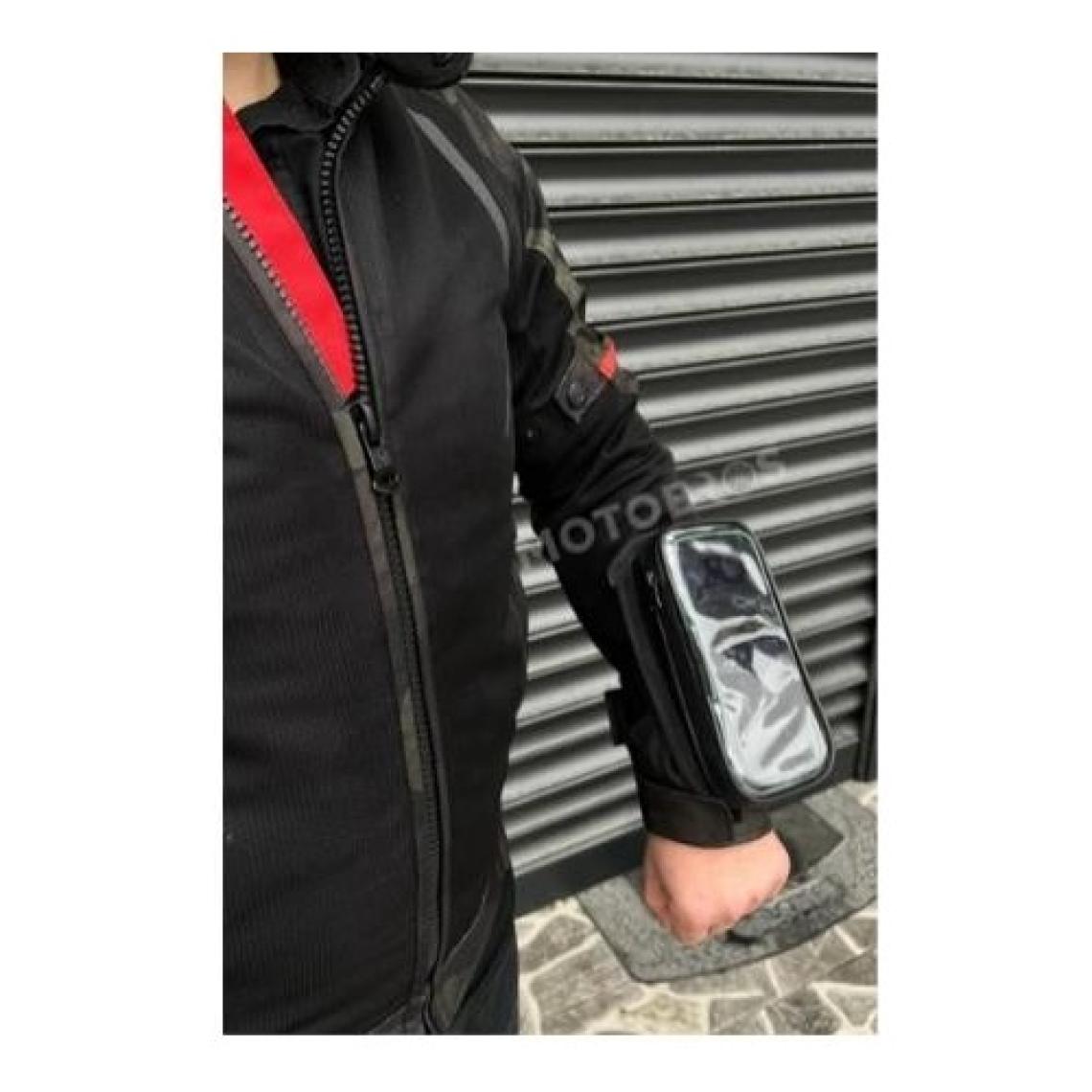 Bike Sky Motosiklet Kol Telefon Tutucu Motorsiklet Kol Çantası Su Geçirmez-Gidon Bağlantılı-Dokunmatikli Mt-45