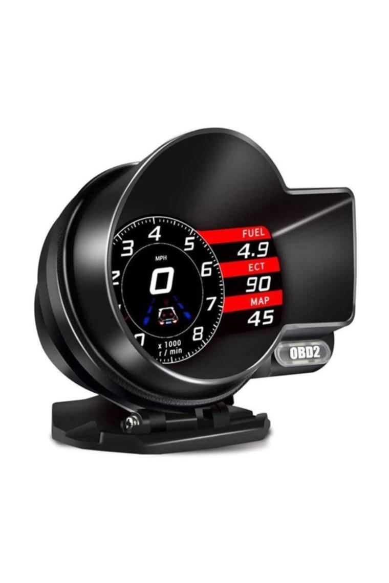 Gplus F8 Hud Head Up Display Obd 48 Fonksiyonlu Araç Data Yansıtıcı Alarmlı Erken Uyarı Sistemi Hız Devir Gösterge Ekranı