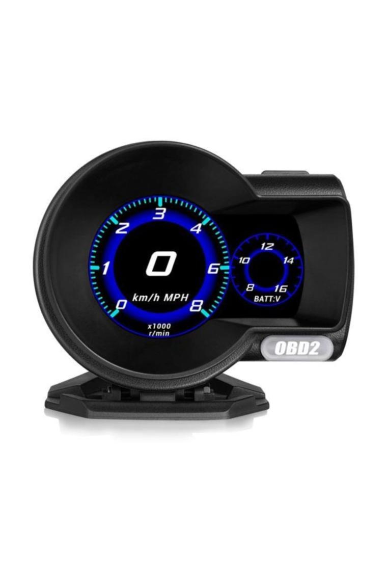 Gplus F8 Hud Head Up Display Obd 48 Fonksiyonlu Araç Data Yansıtıcı Alarmlı Erken Uyarı Sistemi Hız Devir Gösterge Ekranı
