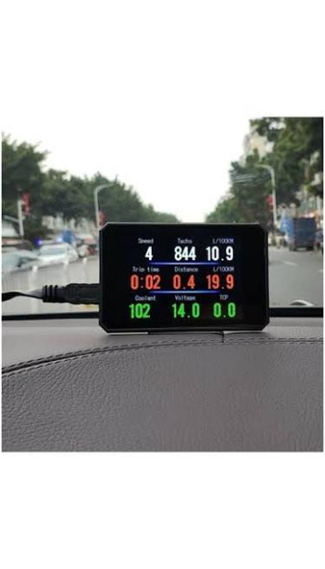 Gplus P16 Hud Head Up Display Obd 48 Fonksiyonlu Araç Data Yansıtıcı Alarmlı Erken Uyarı Sistemi Hız Devir Gösterge Ekranı