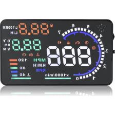 HUD A8 5.5 İnç Head Up Display OBD Araç Bilgisi Cam Yansıtma Cihazı