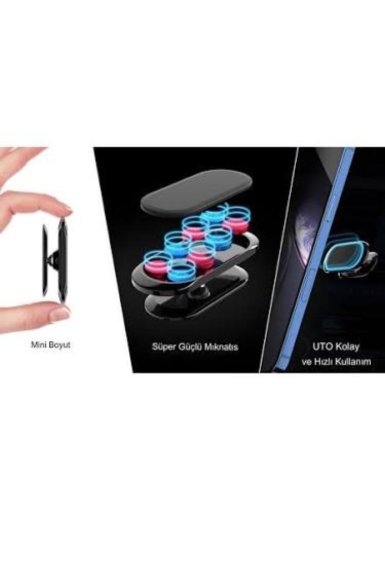 Livx Mini Süper Güçlü 8 Mıknatıslı Telefon Tutucu Vhb Yapışkan Ped Desteği Manyetik F16