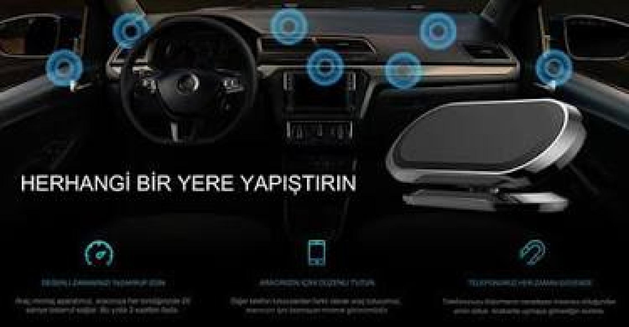Livx Mini Süper Güçlü 8 Mıknatıslı Telefon Tutucu Vhb Yapışkan Ped Desteği Manyetik F16