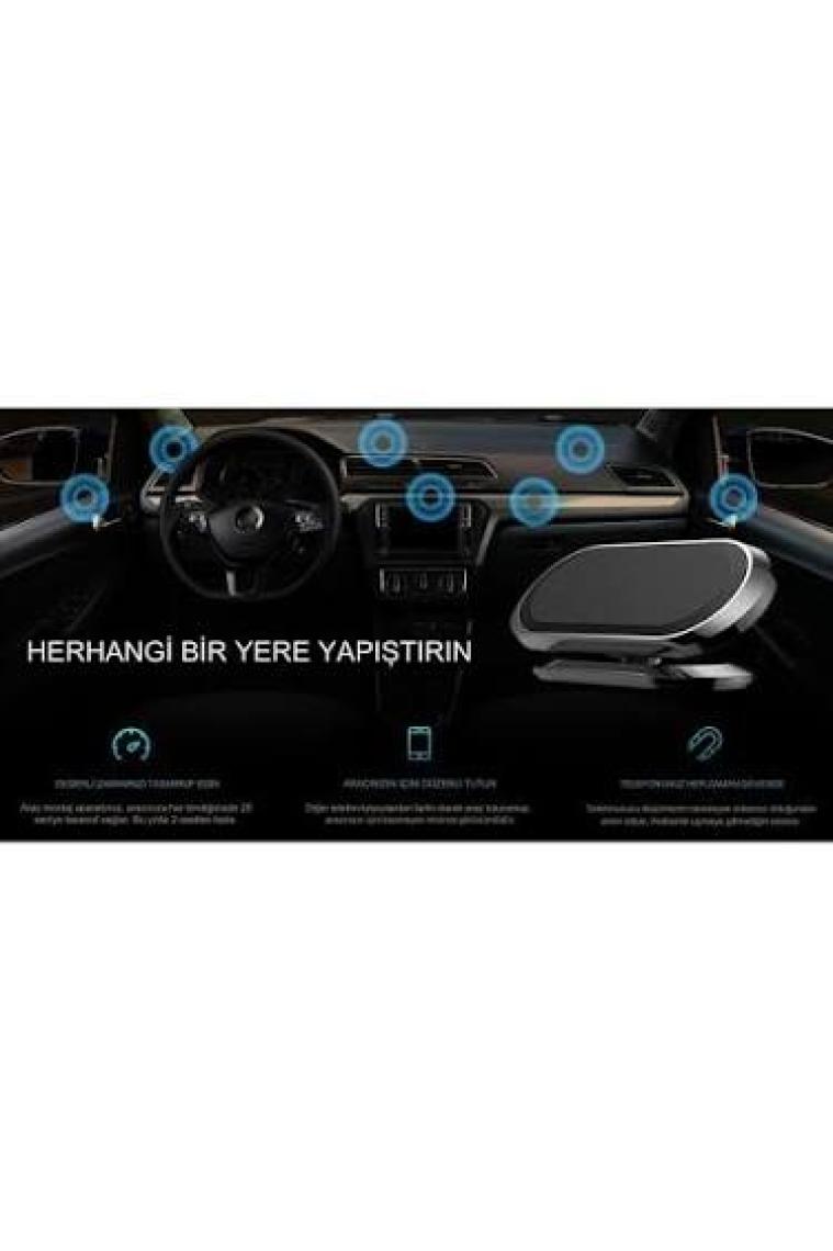 Livx Mini Süper Güçlü 8 Mıknatıslı Telefon Tutucu Vhb Yapışkan Ped Desteği Manyetik F16
