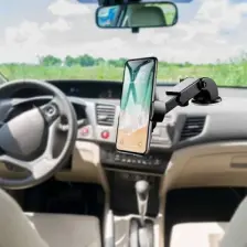 Buffer 360 Derece Dönen Torpido Üstü Uzunluk Ayarlamalı Vantuzlu Teleskopik Araç Telefon Tutucu