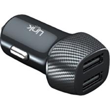 Linktech C490 Çift Girişli Araç Içi Şarj Aleti 3.1A Siyah