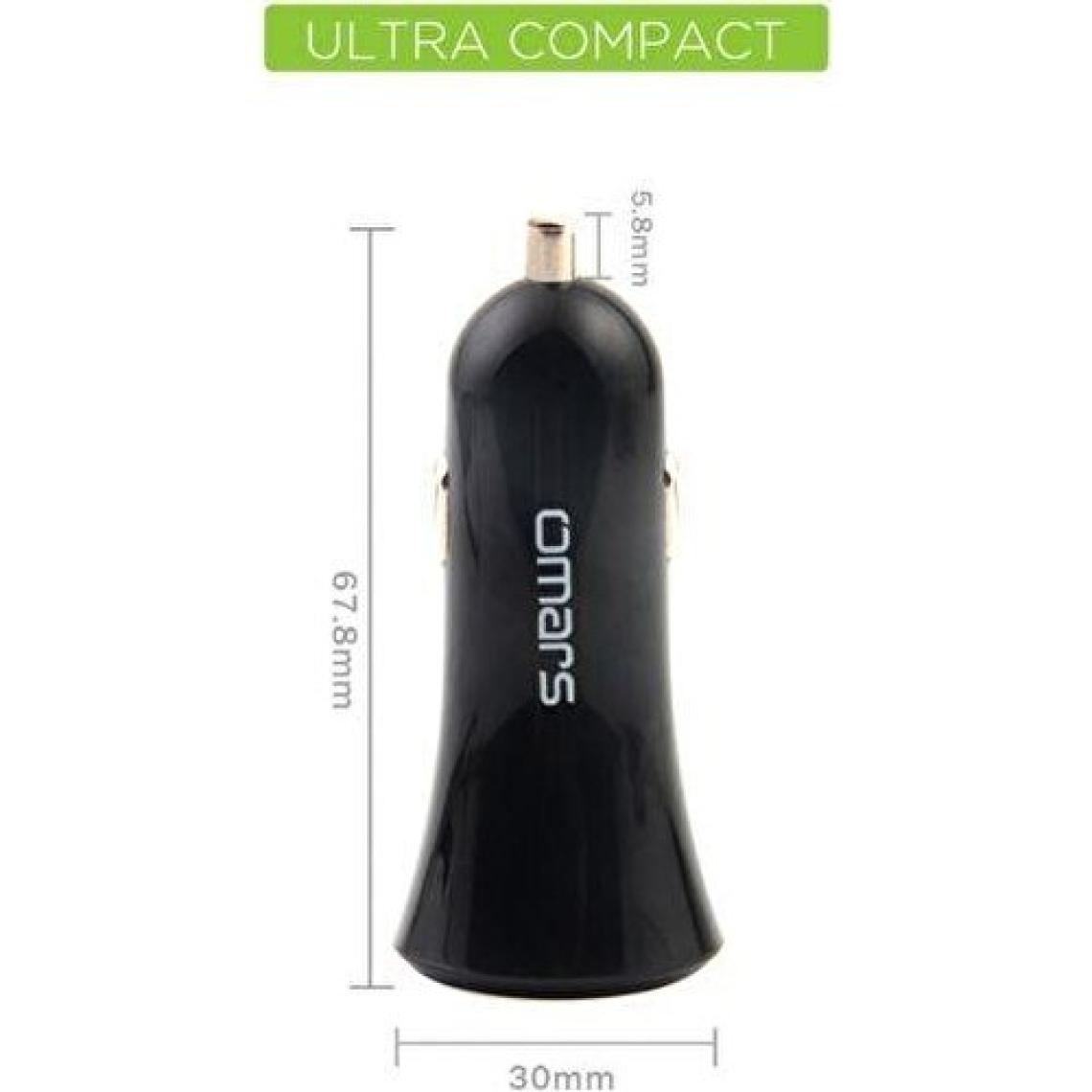 Omars 3.4A 17W Çift USB Çıkışlı Araç Şarj Cihazı