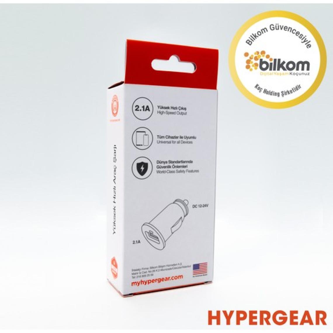 Hypergear 2.1A  2X Hızlı Araç Şarj Aleti Başlığı Siyah